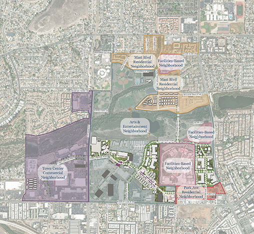 Santee Town Center Specific Plan Overlay Map
